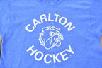 Vintage 1990s Carlton Bull Dogs Single Stitch Graphic Hockey T-Shirt Made In USA