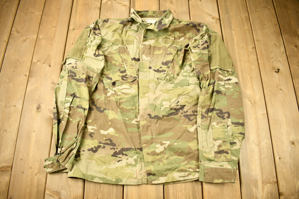 Vintage 2001 Army Military Camouflage Combat Jacket