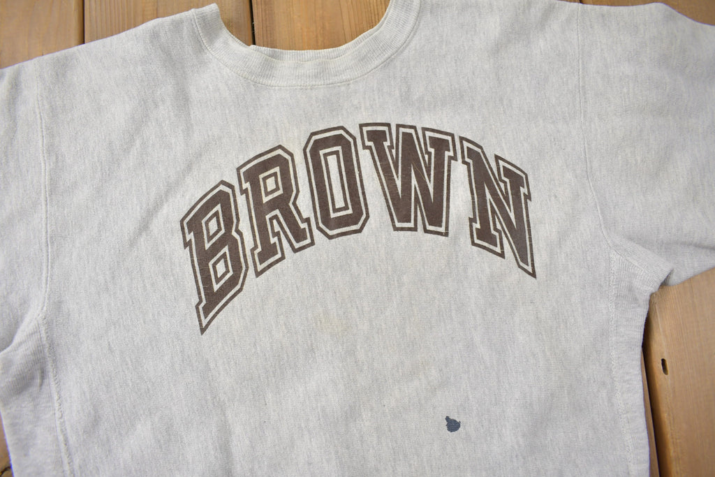 Vintage 1990s Brown University Champion Reverse Weave Crewneck
