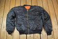 Vintage 1990's Military Reversible Bomber Zip Up Army Jacket