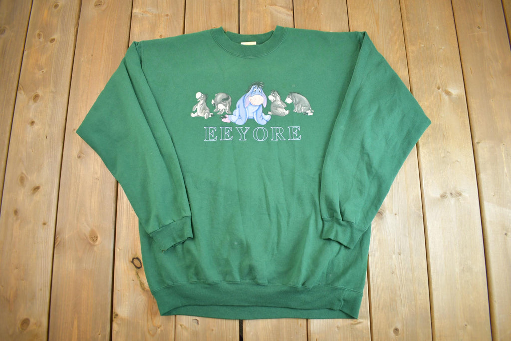 Vintage 1990s Green Eeyore Disney Crewneck - Medium