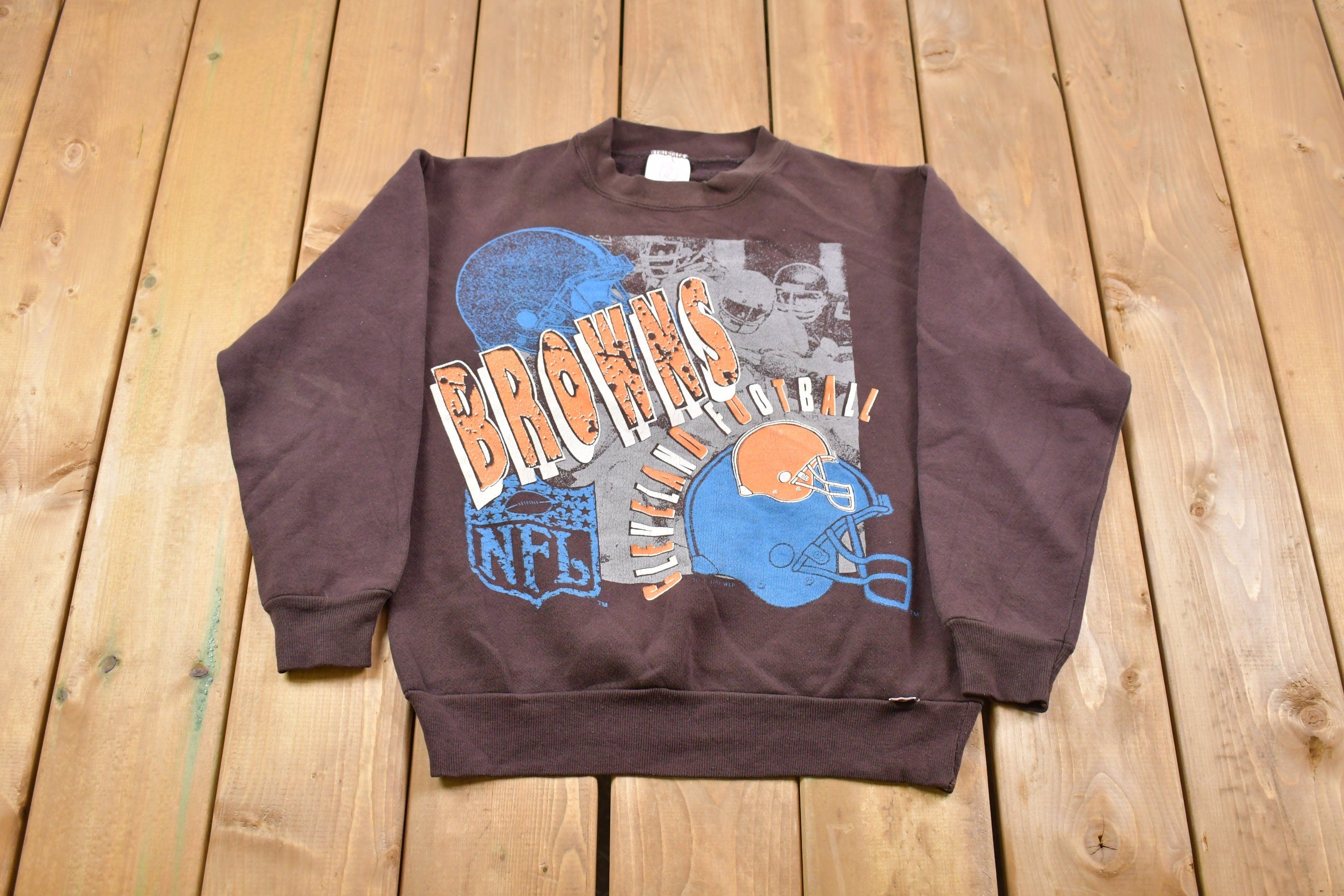 Vintage 1990s Logo 7 Cleveland Browns Crewneck Sweatshirt