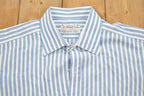 Vintage 1990s Turnbull London Striped Blue Button Up Shirt