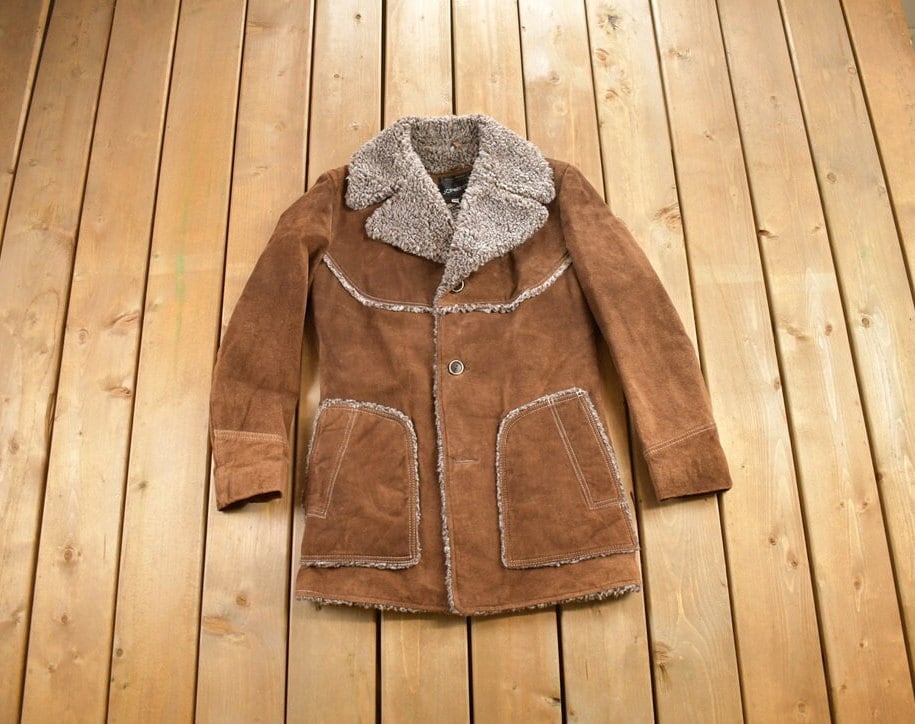 Vintage 1980s JC Penny Cowhide Fur Coat