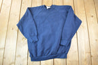 Vintage 1990s FOTL Blank Blue Boxy Crewneck Sweatshirt