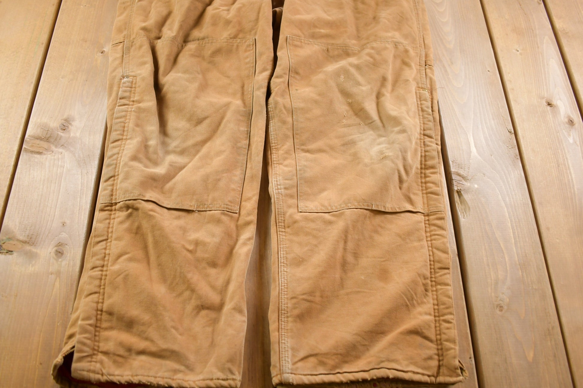 Vintage 1970s Carhartt Double Knee Canvas Overalls Size Medium