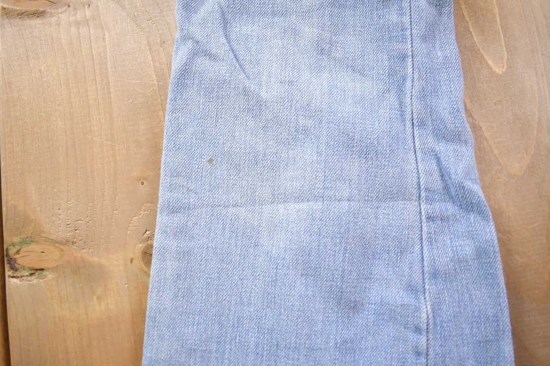 Vintage 1970s Light Wash Bootcut Jeans Size 26 x 27.5