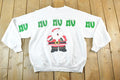 Vintage 1990s AOP Santa Christmas Crewneck Sweatshirt Mens XL