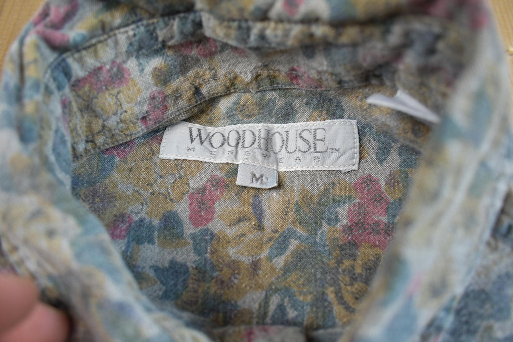 Vintage 1990s Woodhouse Menswear Abstract Design Button Up Shirt