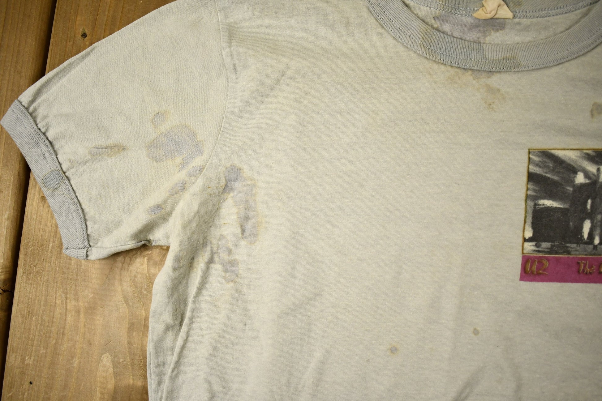 Vintage 1984 U2 The Unforgettable Fire Album Promo Band T-shirt / Band Tee / Single Stitch / Made in Canada / Ringer Tee / Premium Vintage