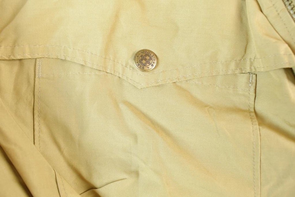 Vintage 1980s Woolrich Plaid Lined Tan Light Jacket