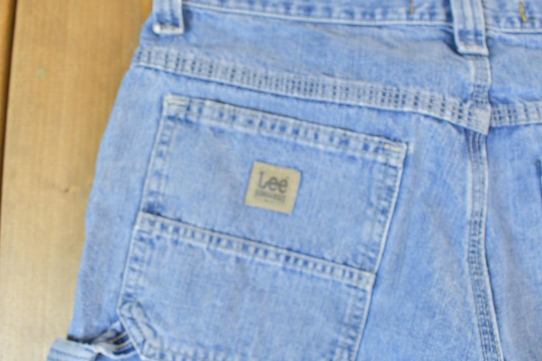Vintage 1990s Lee Carpenter Denim Jeans Size 32 x 30 / Vintage Denim / Vintage Levis / Made In USA / Retro Jeans
