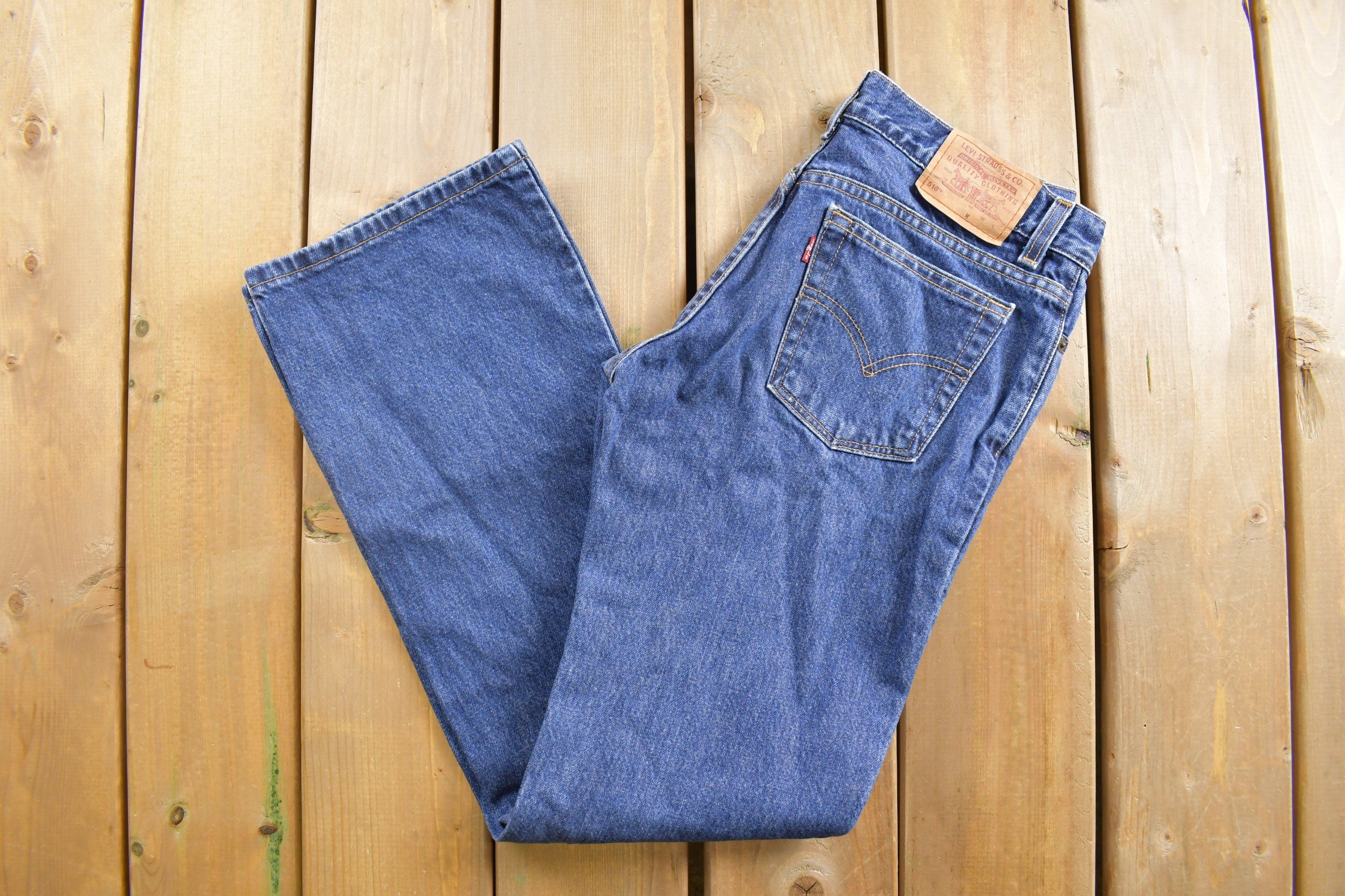 Vintage 1990s Levi's 518 Red Tab Denim Jeans Size 31 x 30