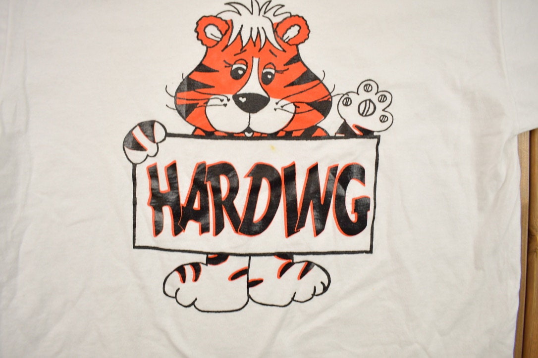 Vintage 1990s Harding University Collegiate Mascot T-Shirt