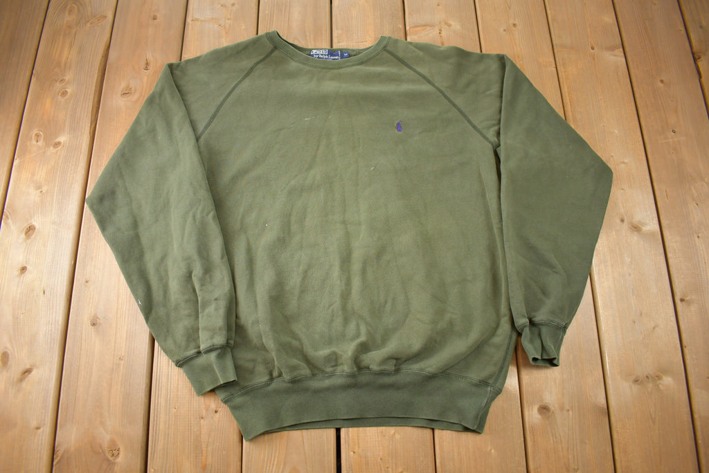 Vintage 1990s Polo Ralph Lauren Raglan Crewneck Sweatshirt