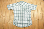 Vintage 1990s Ely Cattleman Western Flannel Button Up Short Sleeve Shirt