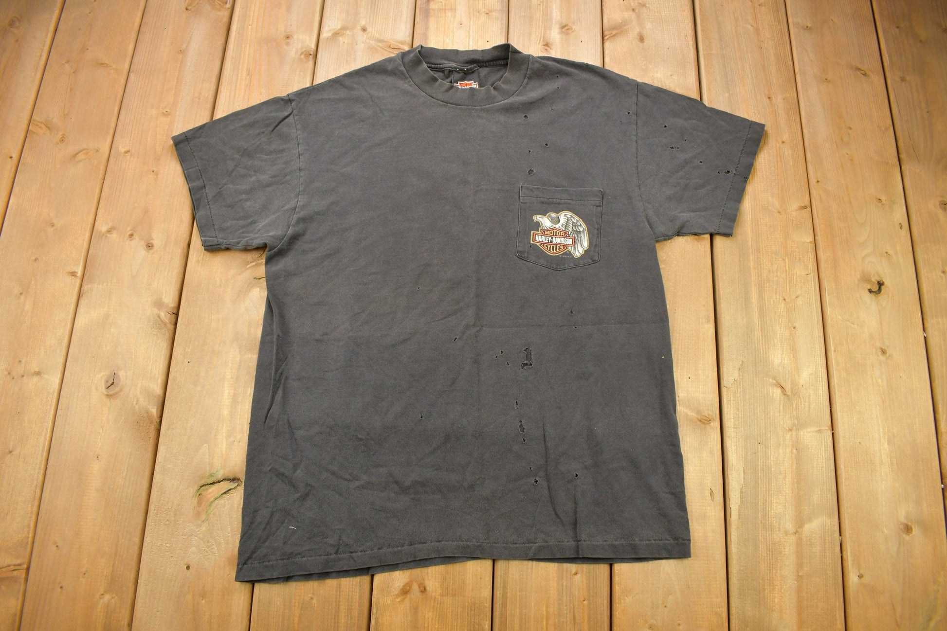 Vintage 1987 Harley Davidson Youngstown Ohio T-Shirt / Single Stitch / Made In USA / Biker Tee / Souvenir T Shirt