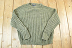 Vintage 1990s Woolrich Mens Cable Knit Crewneck Sweater Mens L