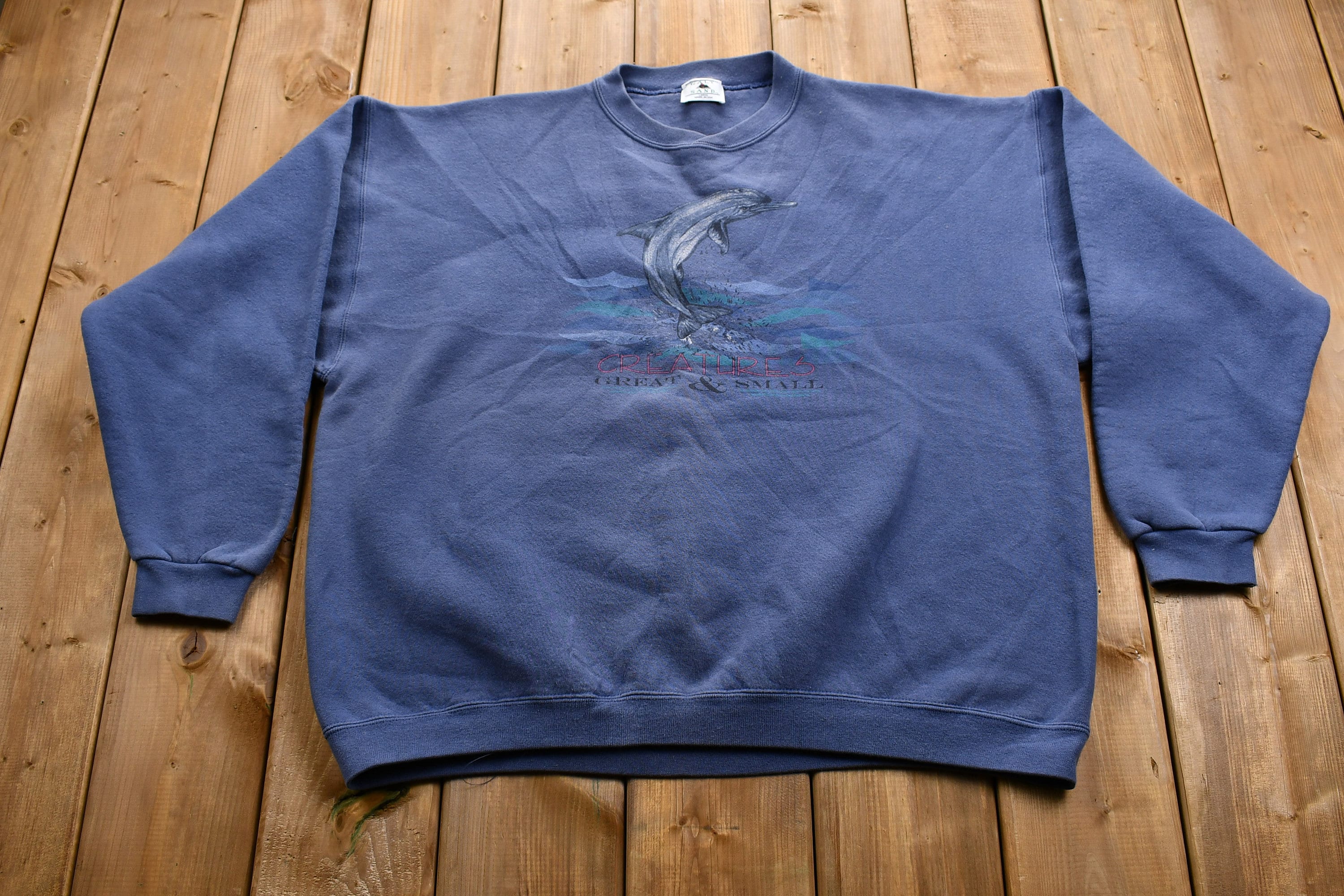 Vintage 1990s Dolphin Graphic Crewneck
