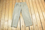 Vintage 1990s Ralph Lauren Polo Chino Khakis Size 32 Made In USA