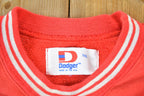 Vintage 1980s Dodger Blank Red Souvenir Crewneck Sweatshirt Made In USA
