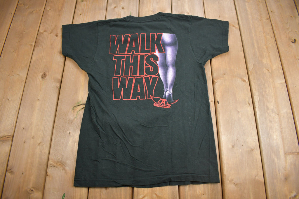 Vintage 1988 Aerosmith Walk This Way Tour Band T-Shirt