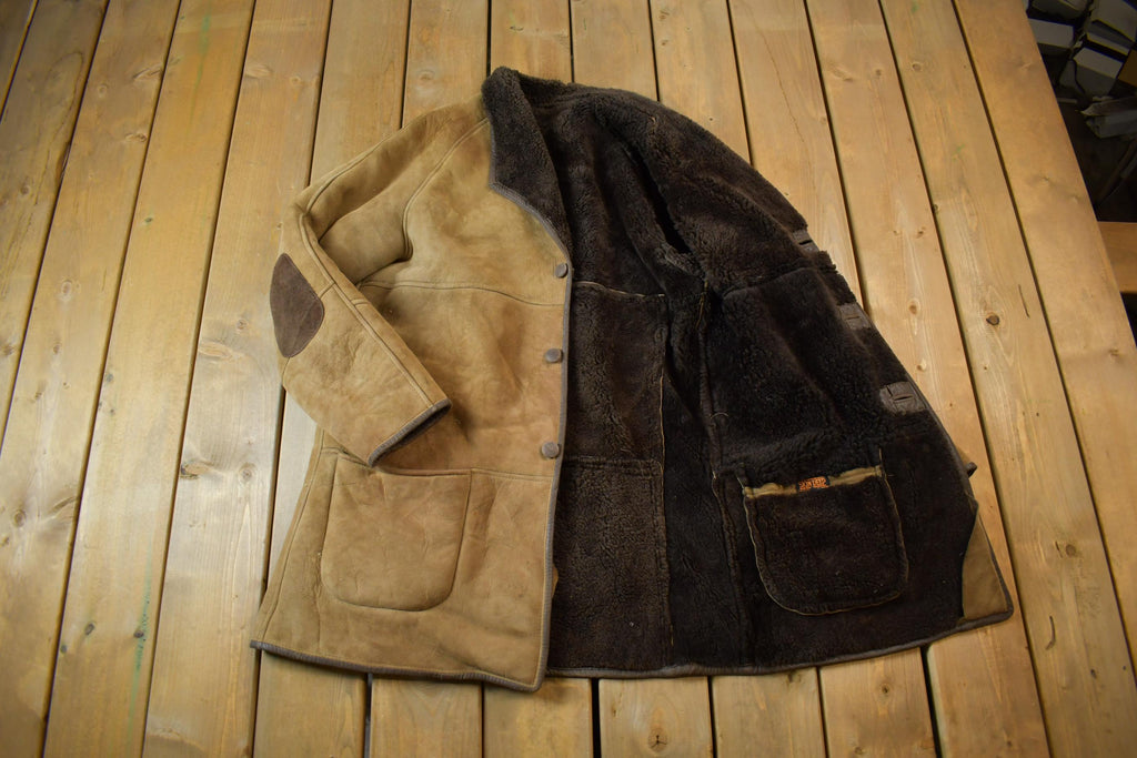 Vintage 1980s Skin Deep Shearling Jacket Made in New Zealand