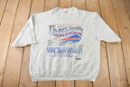 Vintage 1993 Buffalo Bills NFL Cut Off Crewneck Sweatshirt Made In USA