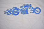 Vintage 1999 Flaming Chopper Long Sleeve Graphic T-Shirt