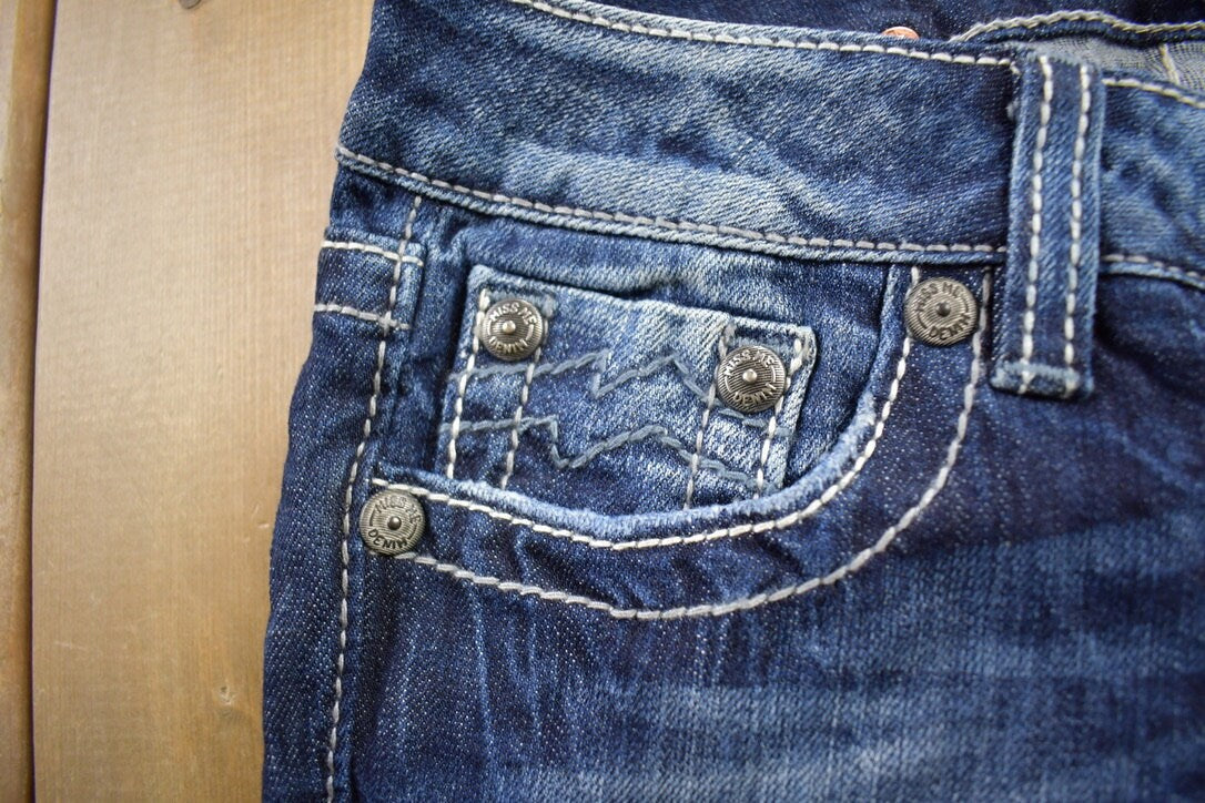 Vintage Y2K Miss Me Bedazzled Low Rise Jeans Size 26x31