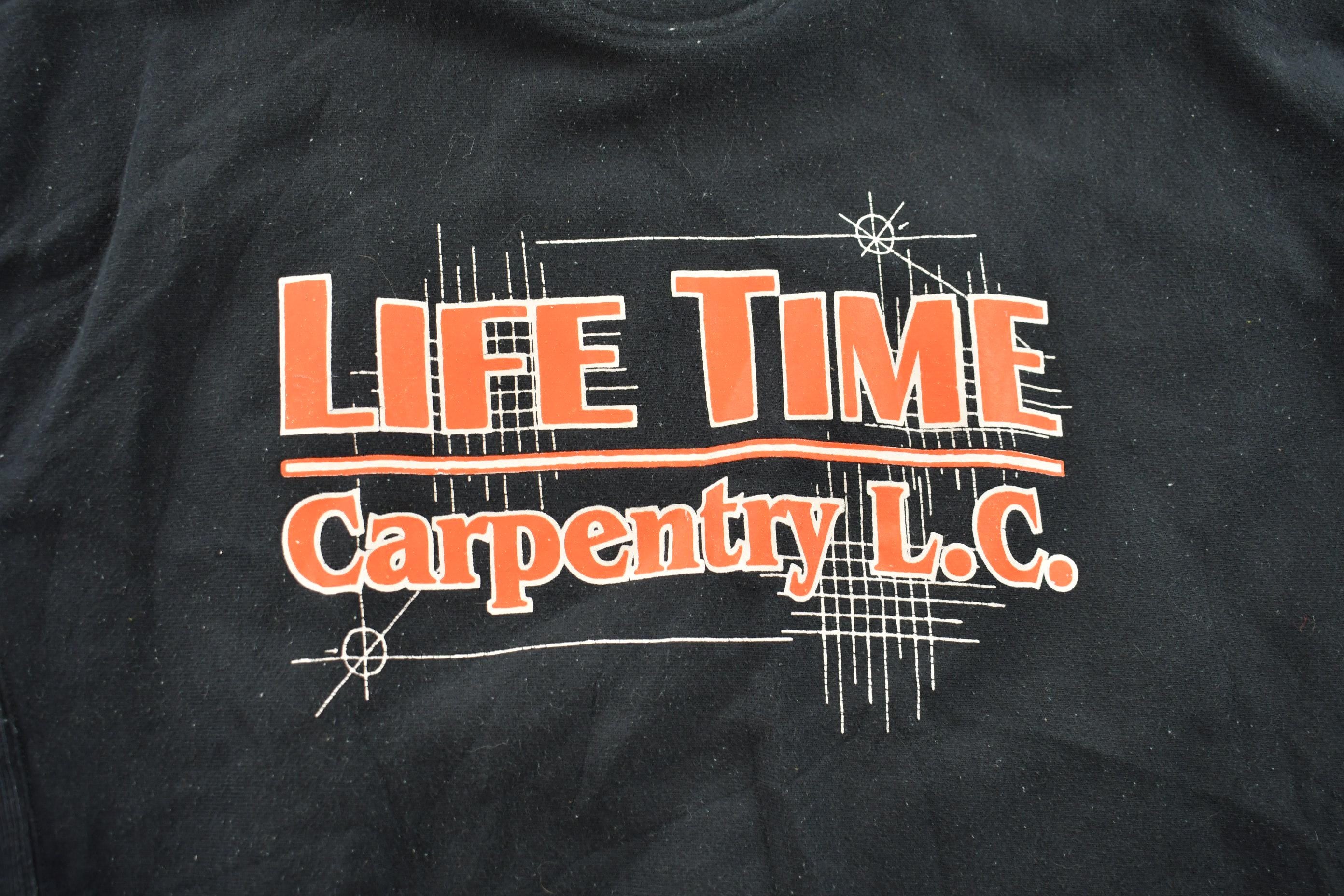 Vintage 1990s Champion Carpentry Hoodie