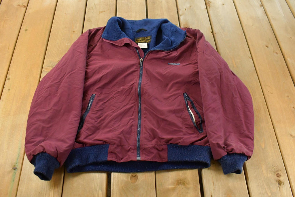 Vintage 1980s Eddie Bauer Fleece Lined Jacket Men's Medium