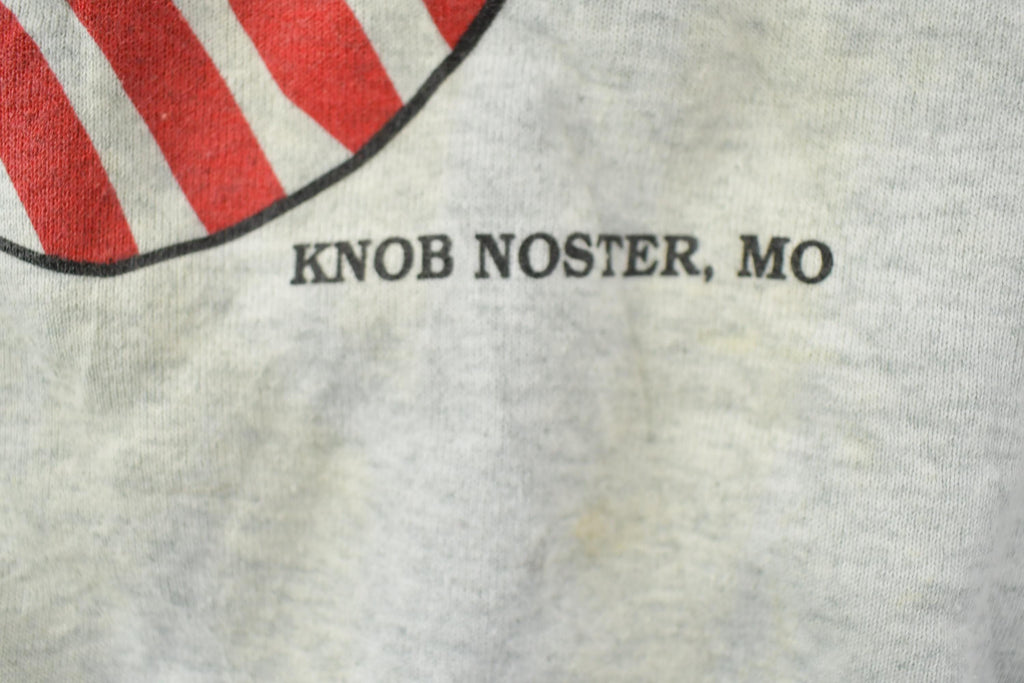Vintage 1990s Stealth Bomber Knob Noster American Flag Crewneck Sweatshirt