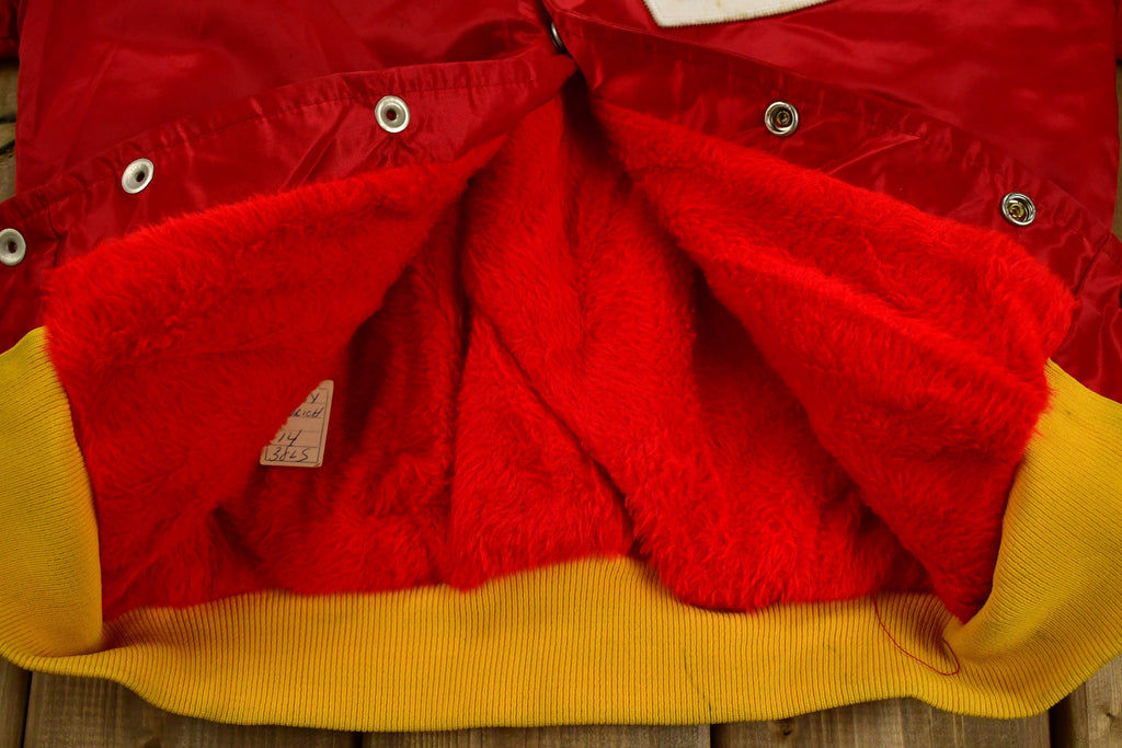 Vintage 1980s New Jersey Rockets Fleece Lined Satin Jacket