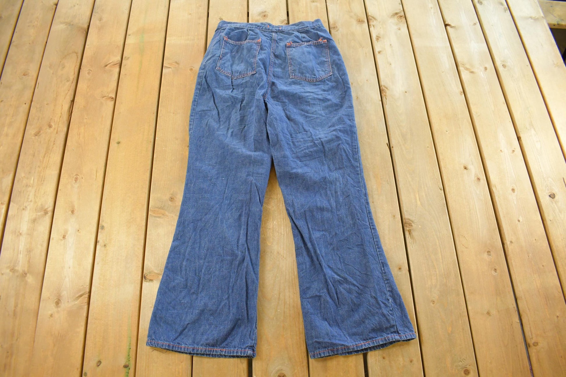 Vintage 1970s Young Stuff Bell Bottom Flare Denim Jeans Men's 30 x 29