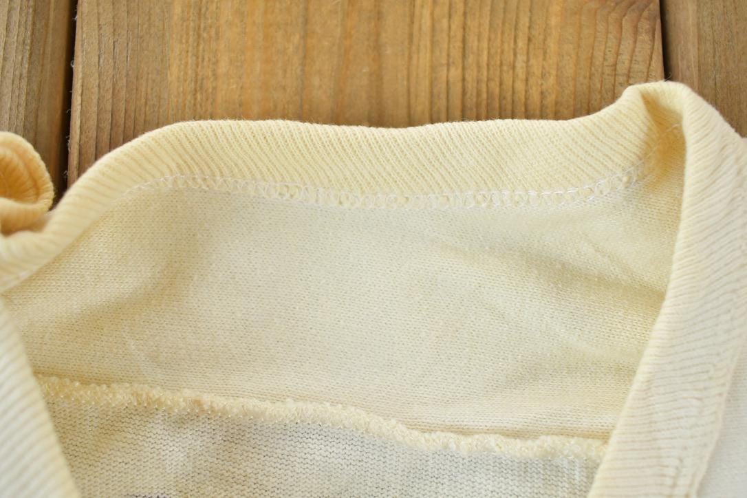 Vintage 1960s Russell Athletic Eau Claire Memorial Old Abes Gerke 83 University Collegiate T-Shirt  NCAA Tee  Americana  Sportswear