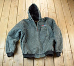 Vintage Y2K Distressed Tough Duck Hooded Jacket Made In USA