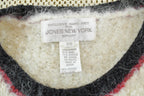 Vintage 1990s Hand Knit Jones New York Mohair Wool Blend Knit Cardigan Sweater Women's 2X