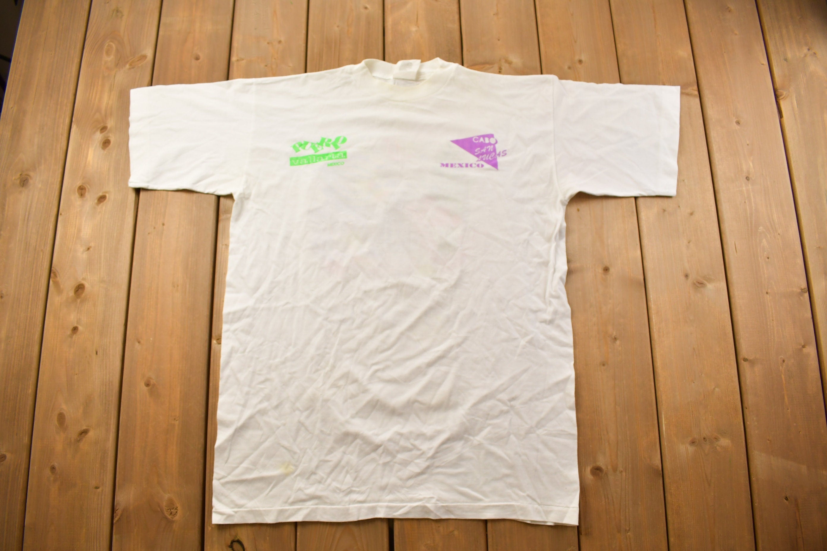 Vintage 1990s Cabo San Lucas Mexico Travel T-Shirt