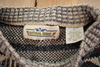Vintage 1990s Natural Issue Abstract Pattern Knit Crewneck Sweater