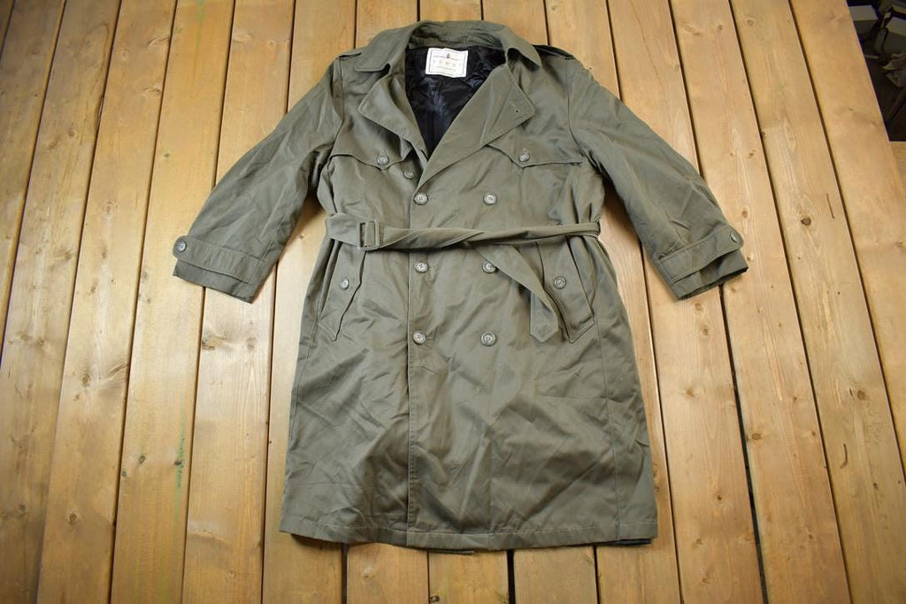Vintage 1980s Towne London Fog Full Length Double Breasted Trench Coat