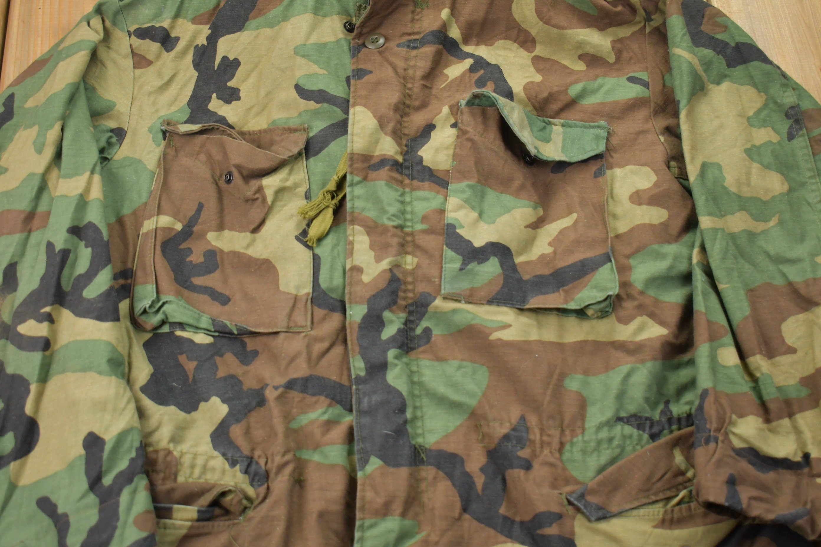 Vintage 2001 Military Camo Field Jacket