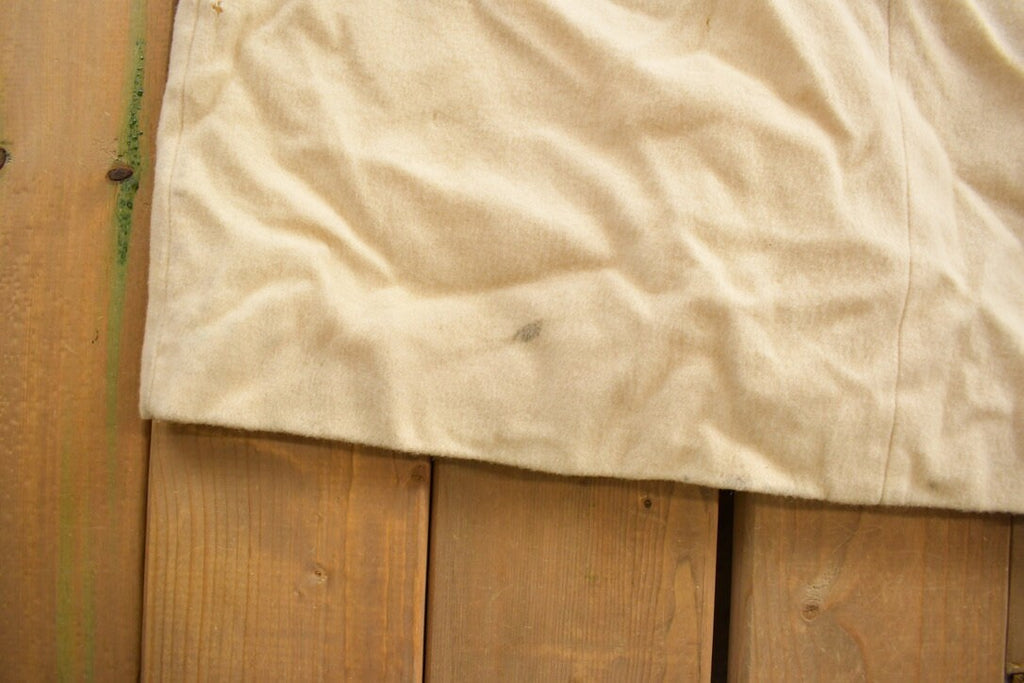 Vintage 1990s J. G. Hook White Wool Overcoat