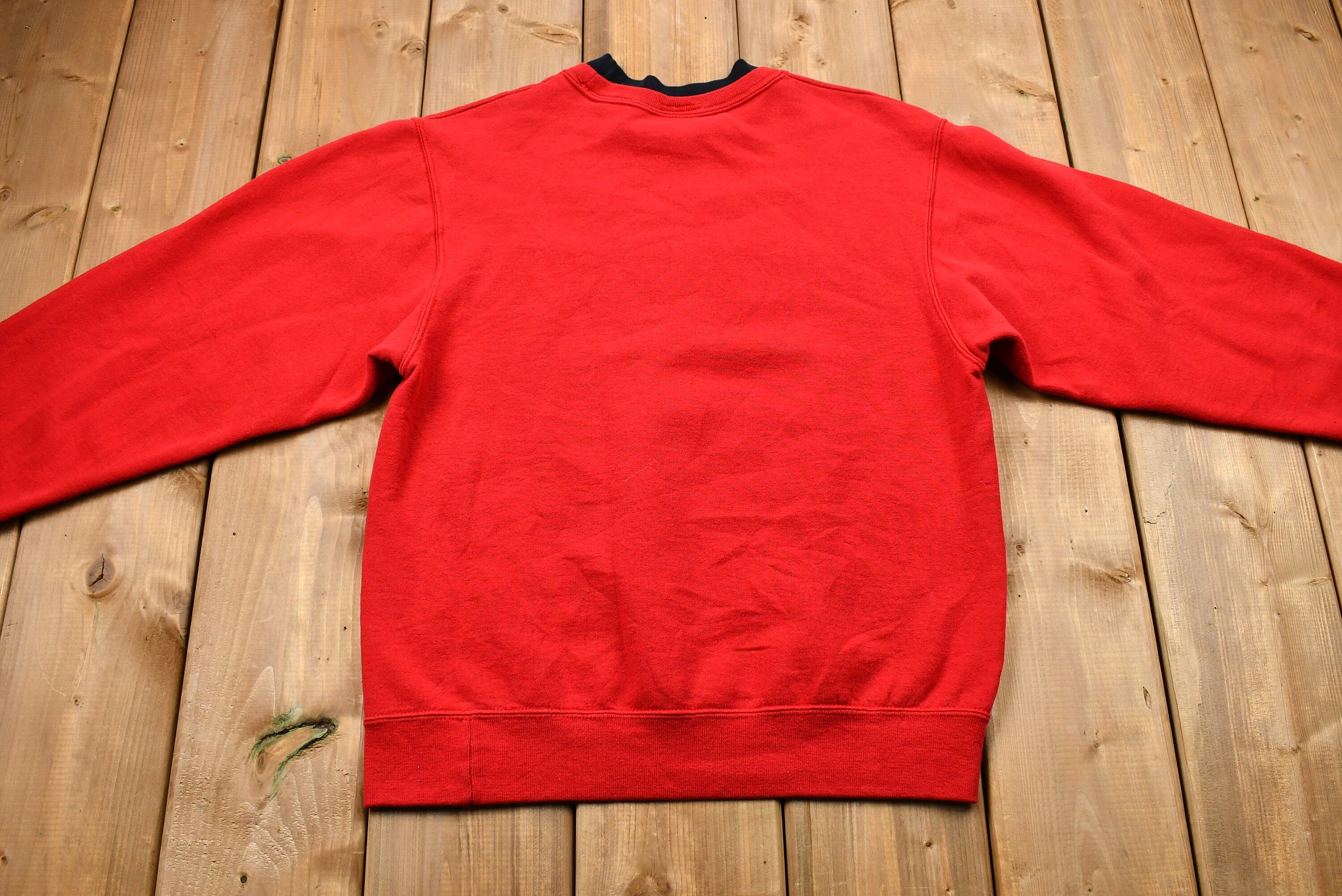 Vintage 1990s Granny Square Embroidered Crewneck Sweatshirt