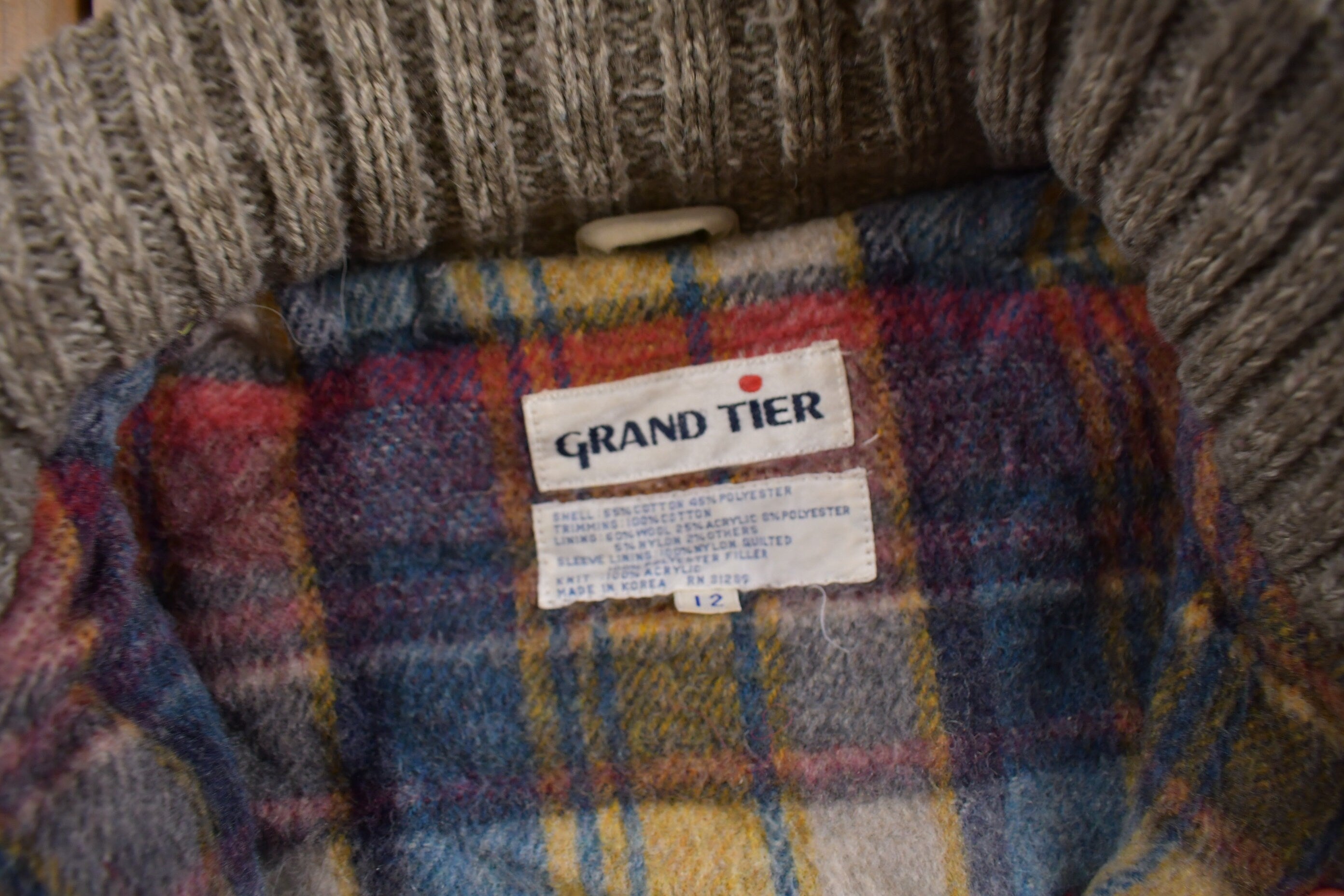 Vintage 1990s Grand Tier Blanket Lined Field Jacket