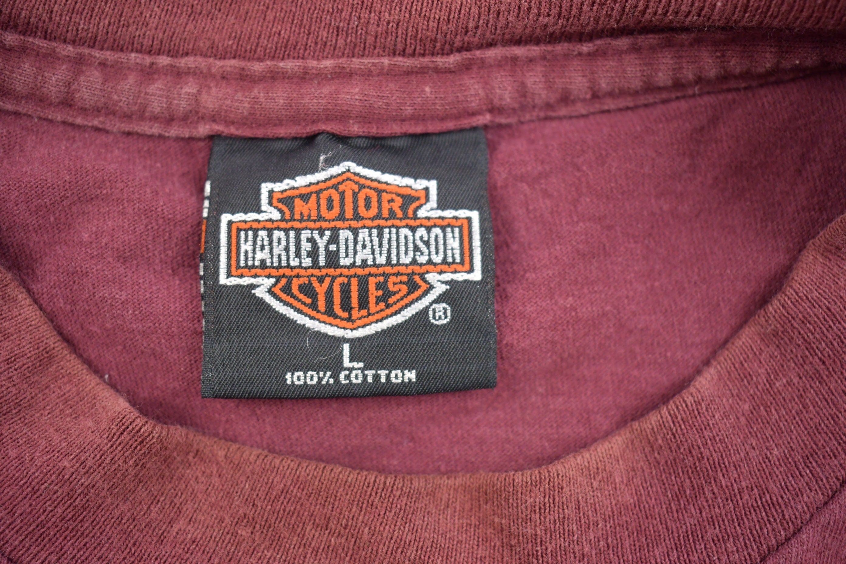 Vintage 1998 Harley Davidson Elyria Ohio Hand Cut Tank Top