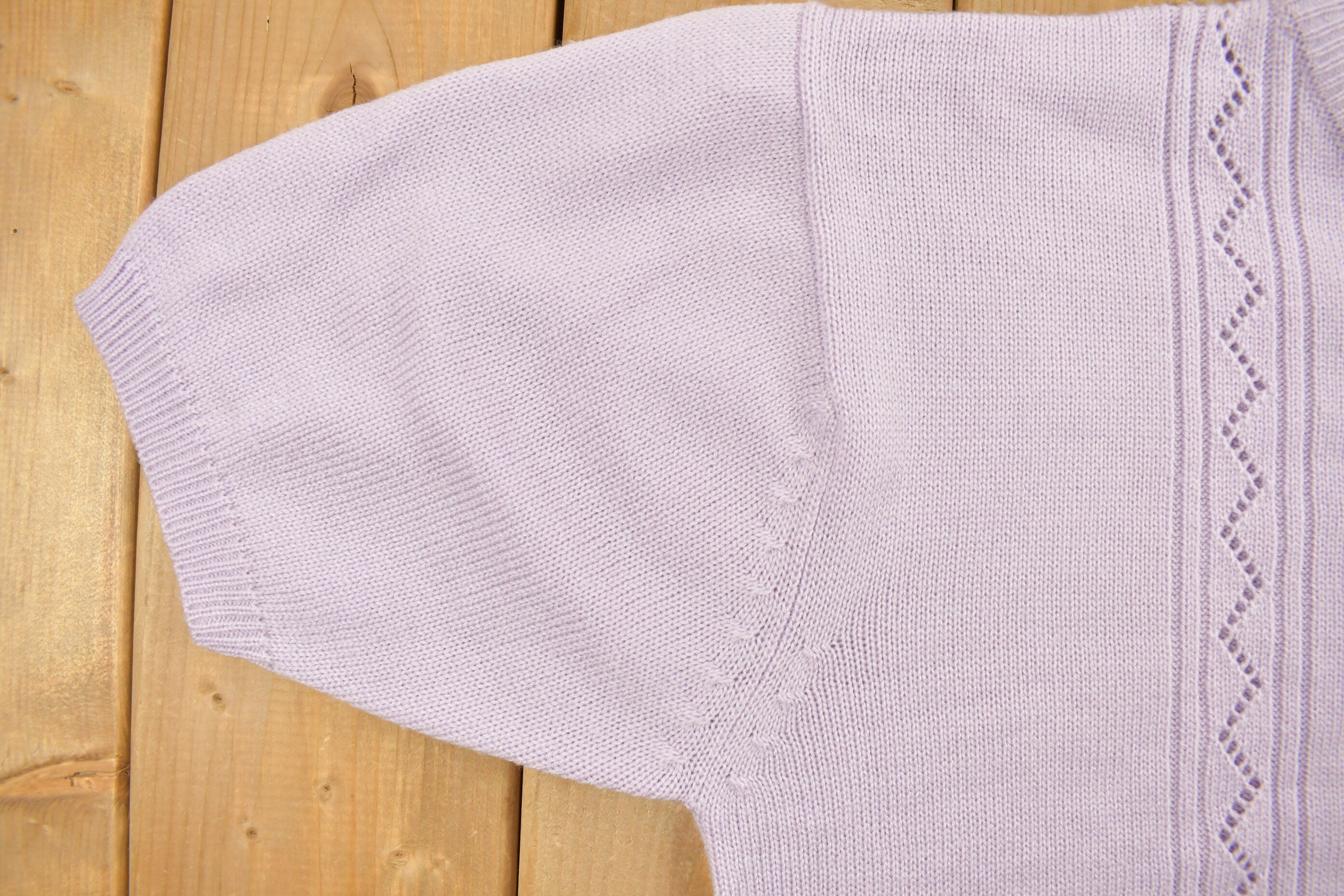 Vintage 1990s Sears Tradition Knitted Short Sleeve Crewneck Sweater