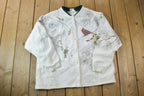 Vintage 1990s Crazy Bird Button Up Double Collar Crewneck