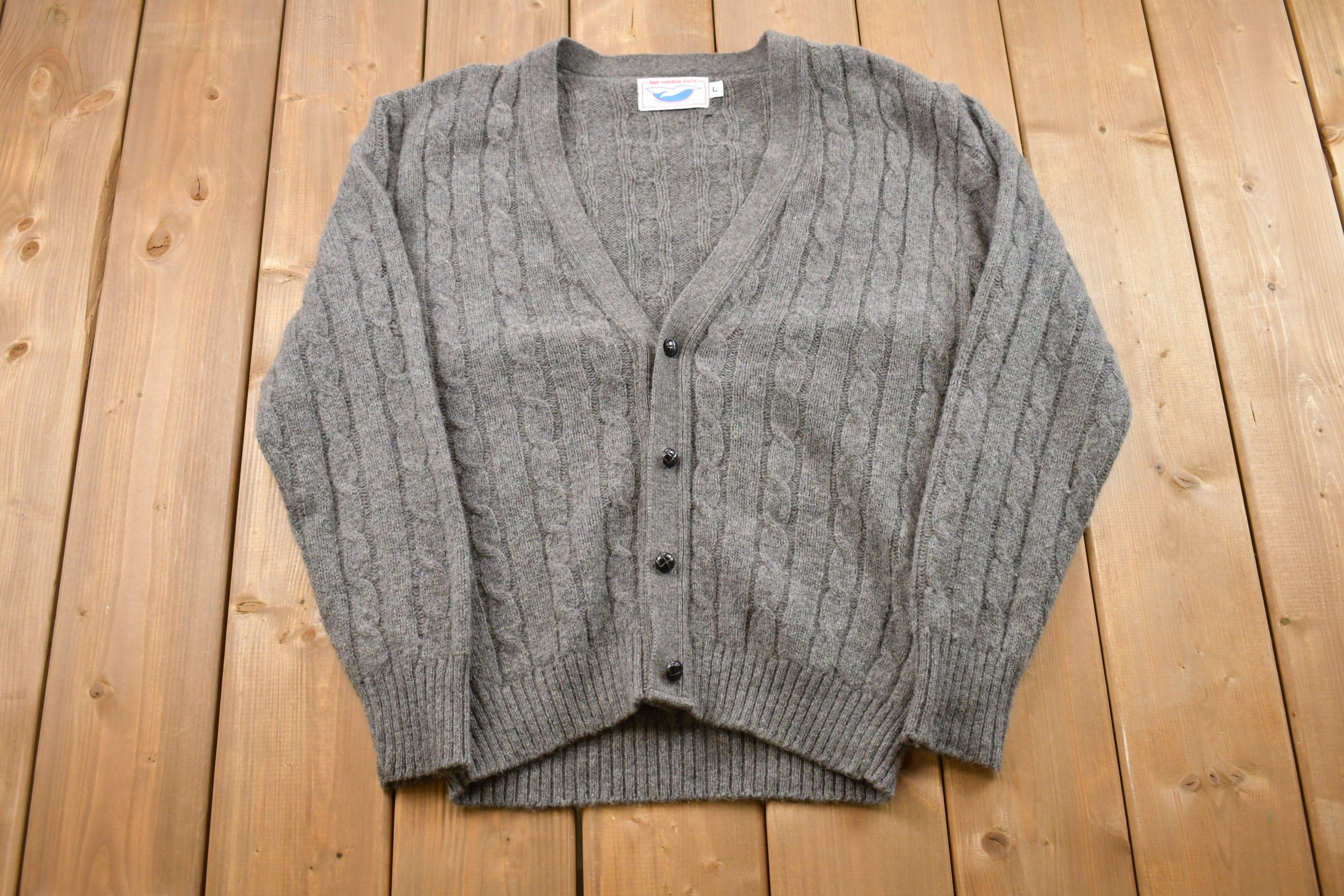 Vintage Knitted Sweater Cardigan
