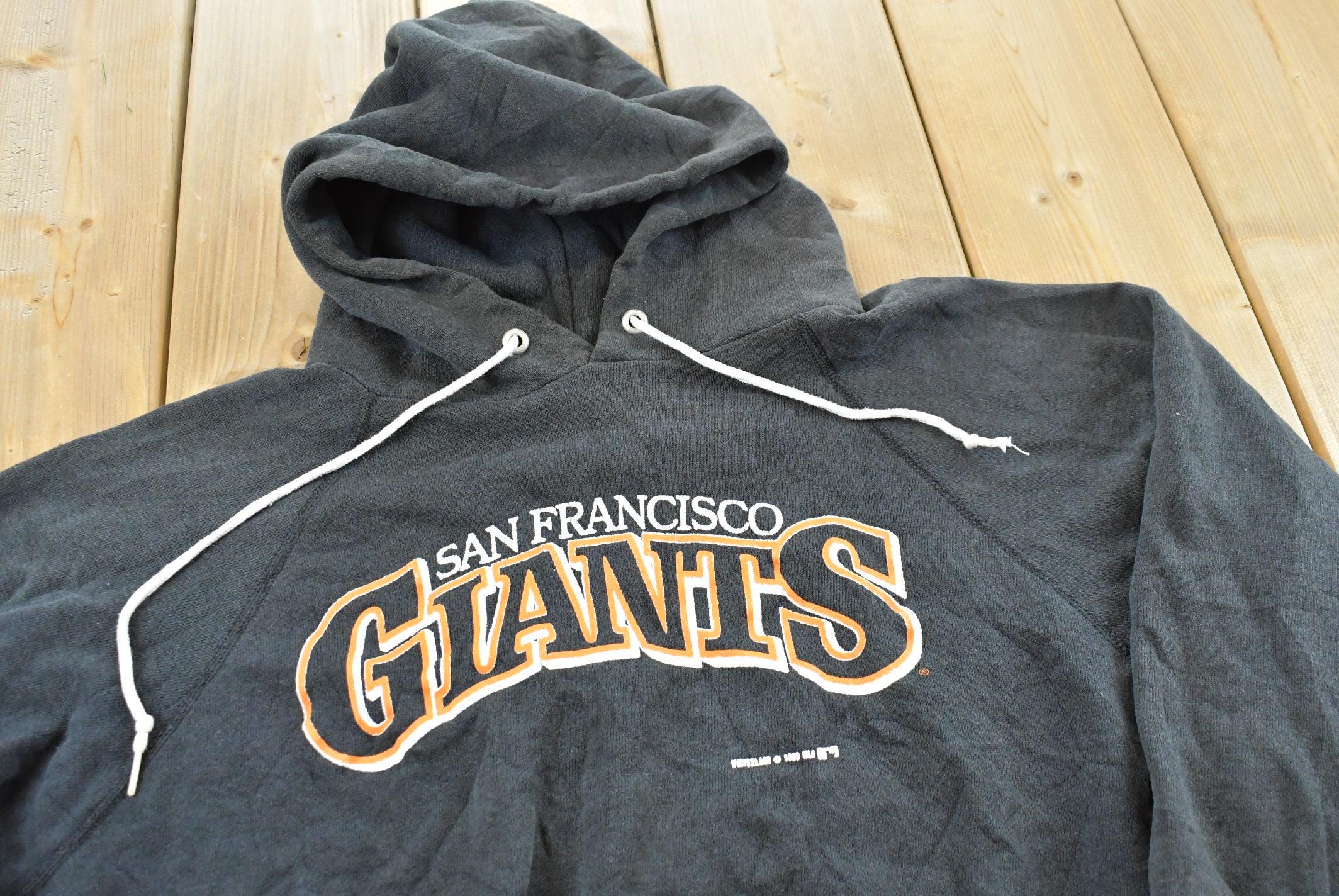 Vintage 1980s San Francisco Giants MLB Graphic Hoodie Men's / Hanes / Vintage Sweater / MLB / Baseball / Made in USA / 80s Giants Hoodie